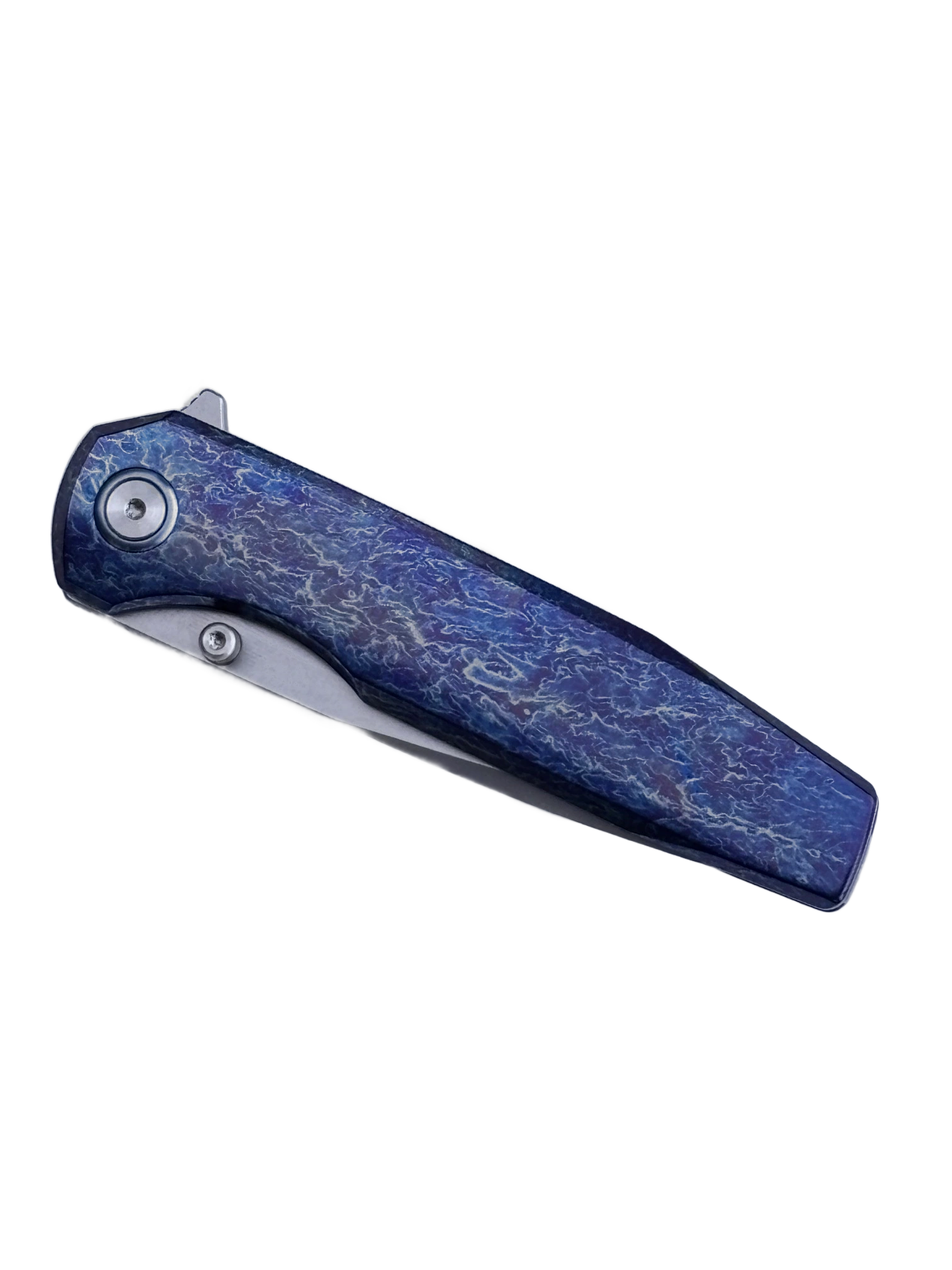 Canivete Full Titanium Blu Velvet — Vista principal