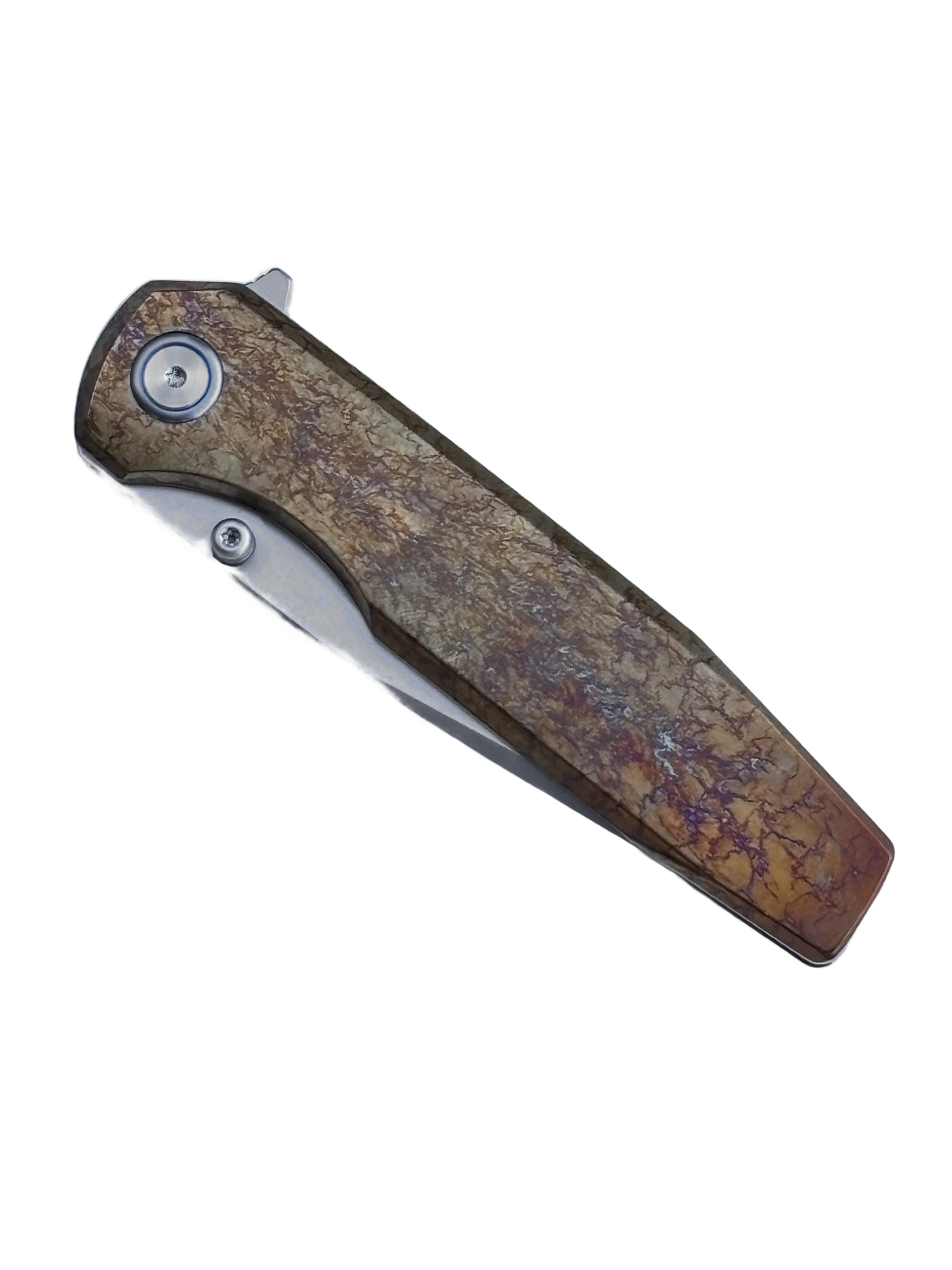 Canivete Full Titanium Yellow Sanmarine — Vista principal
